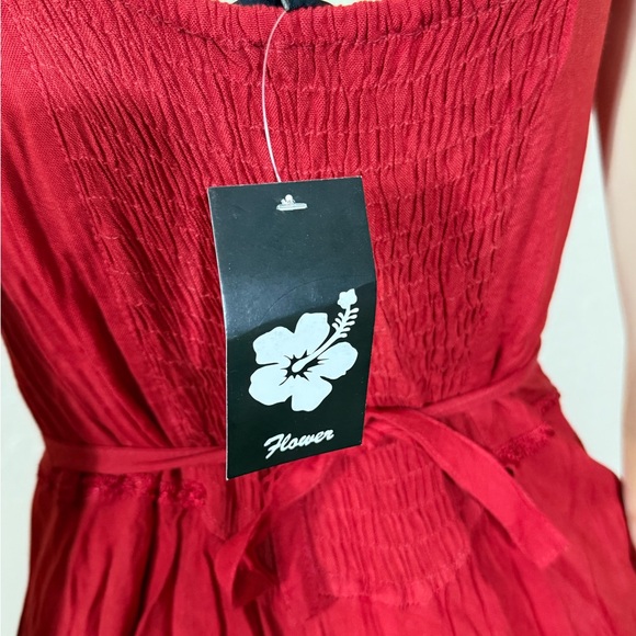 Flower vintage red fairy dress - Picture 5 of 6